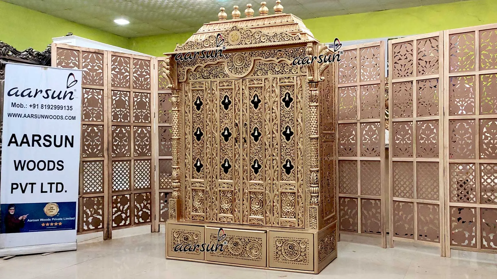 Antique Gold Bell Temple for Home YT-628 View 6