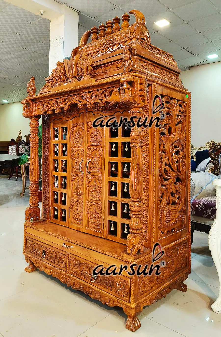 AshtaLakshmi Teak Wood Temple NT-012 View 3