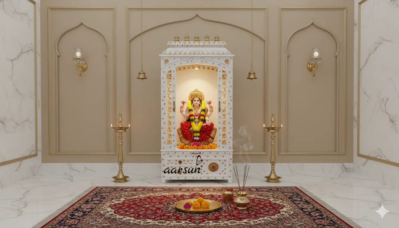 Beautifully Carved White Temple YT-639