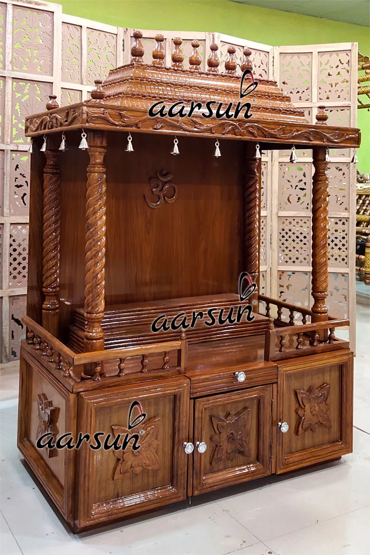 Open Puja Temple with Bells MNDR-0066 View 3