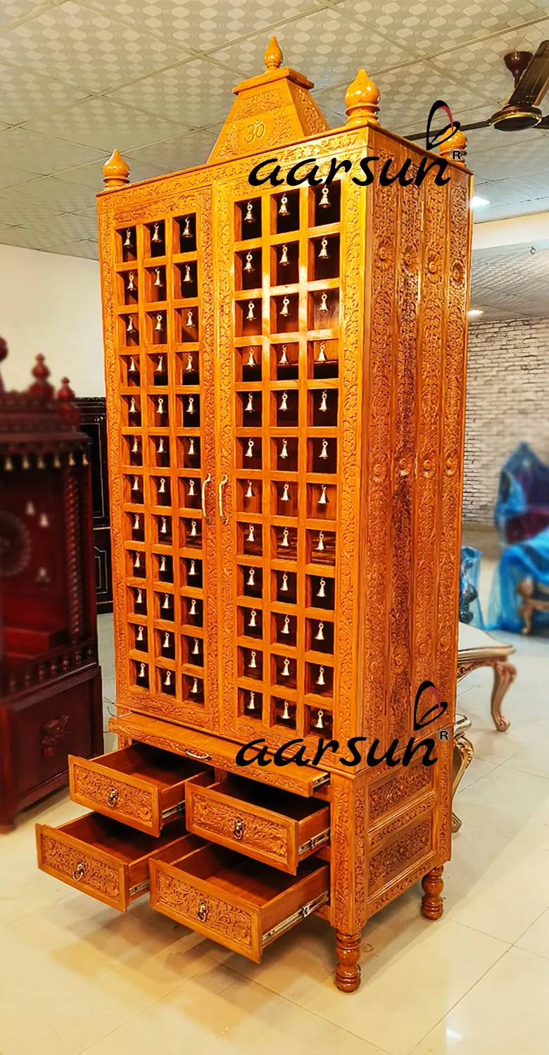 Bell Temple in Teak Wood View 7