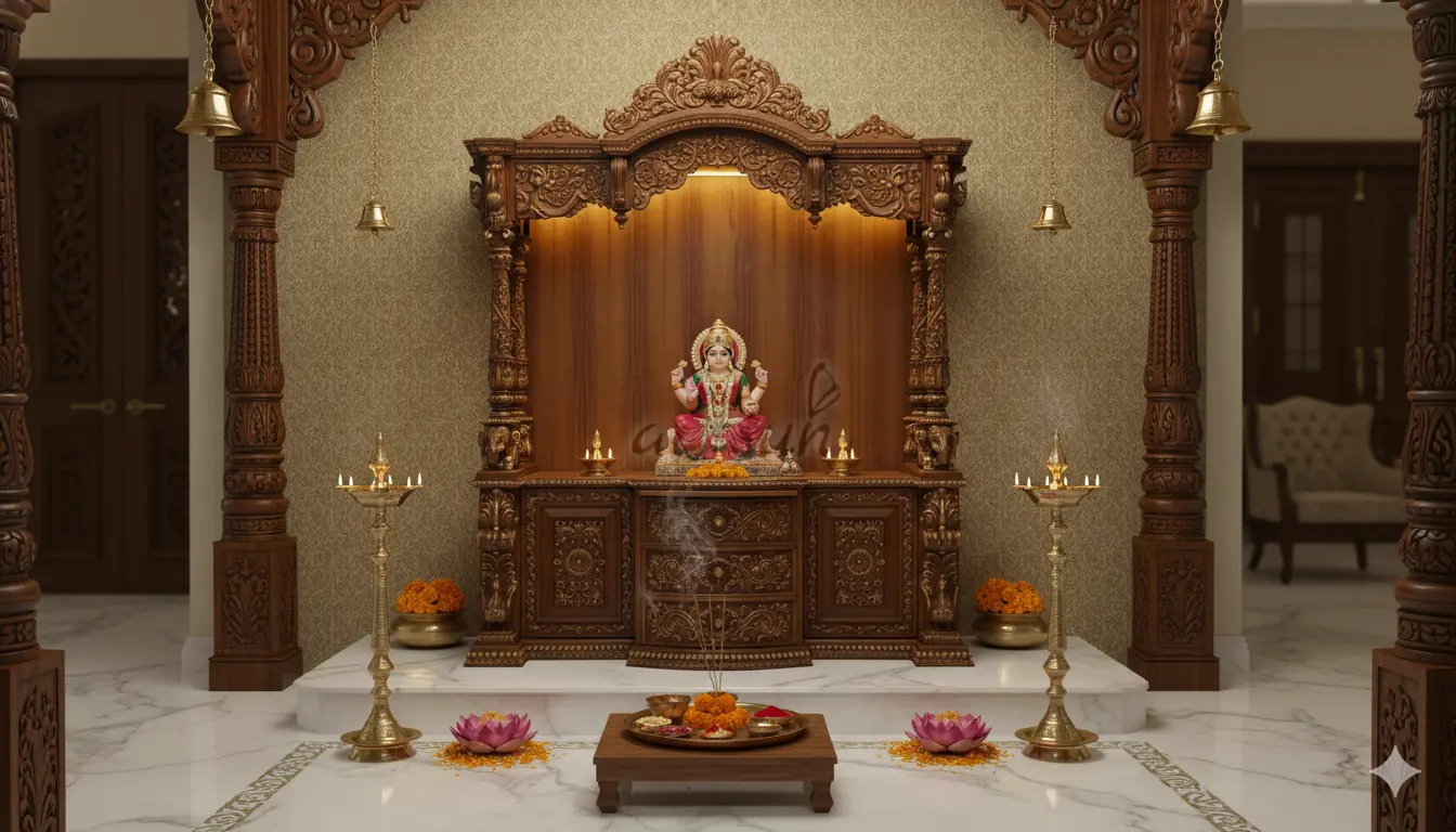 Designer Mantap in Teak MNDR-0030