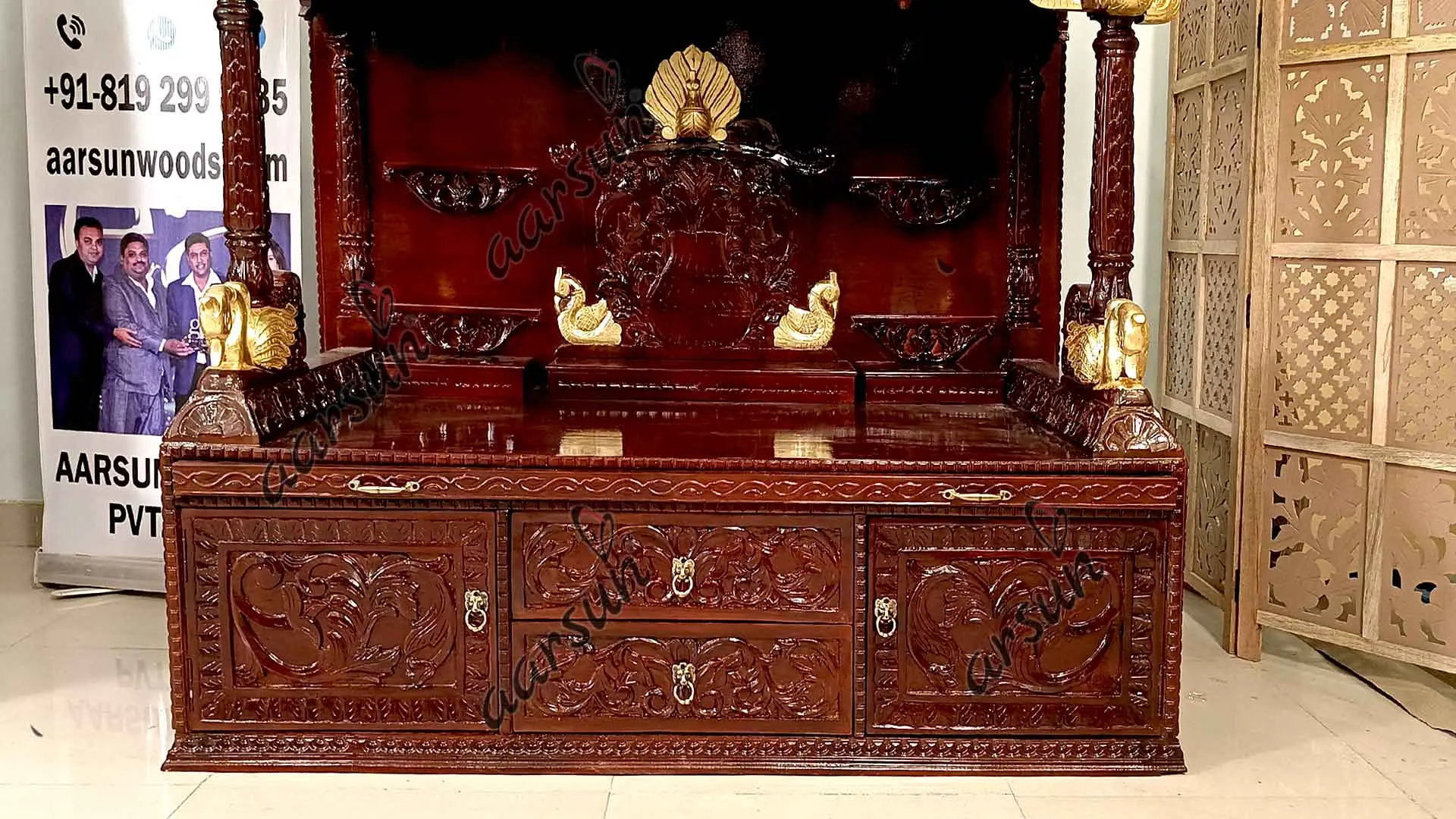 Designer Pooja Mandir for Home YT-707A View 6