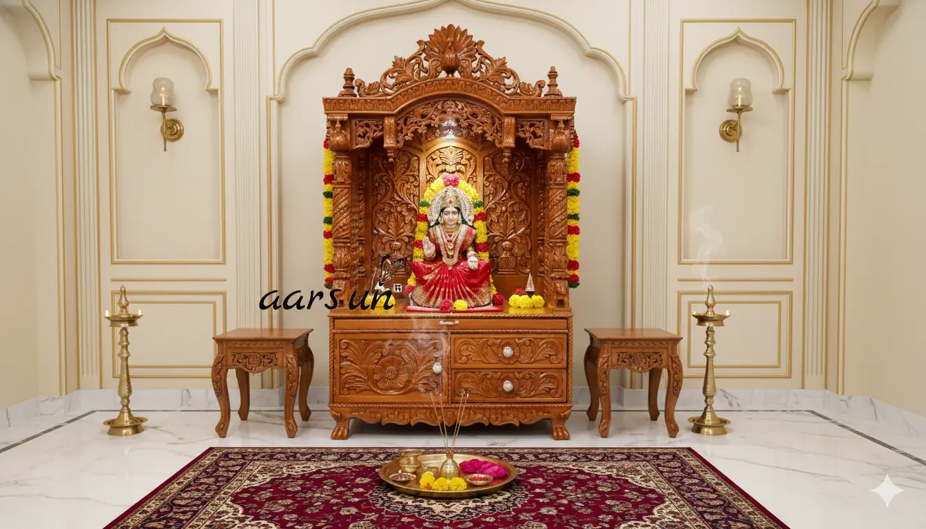 India Made Puja Mandir for Global delivery 592B