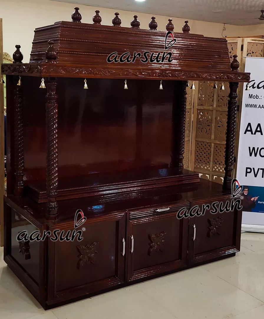 Folding Temple in Teak Wood | DIY Easy Assembly YT-399 View 3