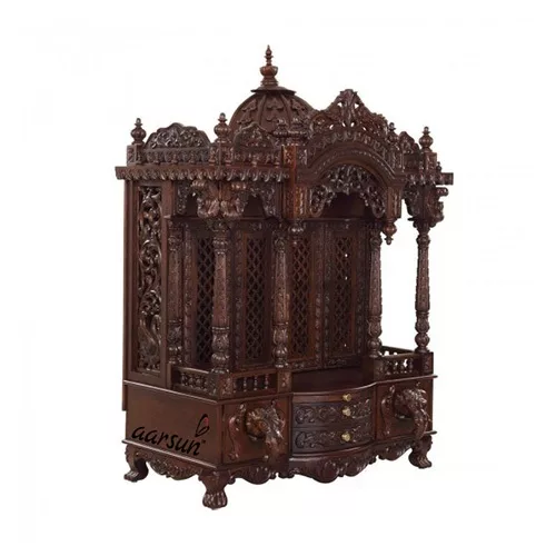 Fully Handmade Temple Teak MNDR-0096 View 2