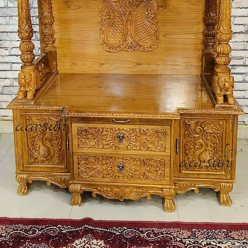 Latest Devghar Design for Home View 6