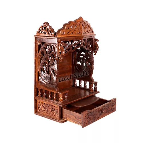 Hand Carved Sheesham Temple MNDR-0091 View 2