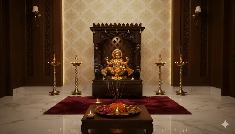 Hand Carved Wooden Temple YT-13