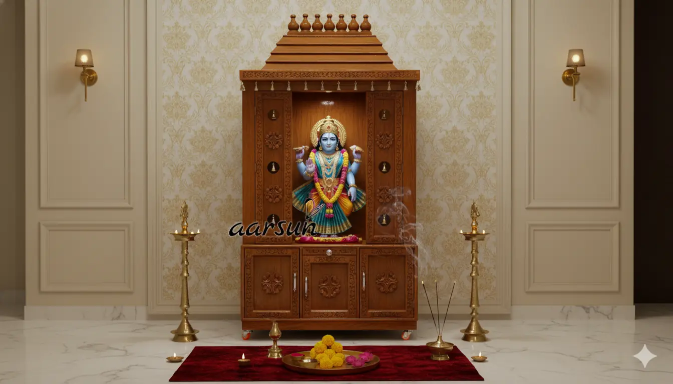 Handcrafted DIY Temple with Doors & Bells YT-400