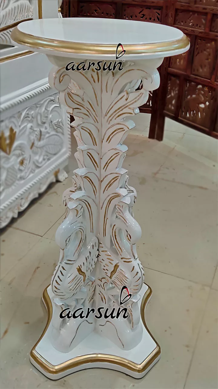 Handcrafted Mandir with Chowki Steps YT-520 View 3