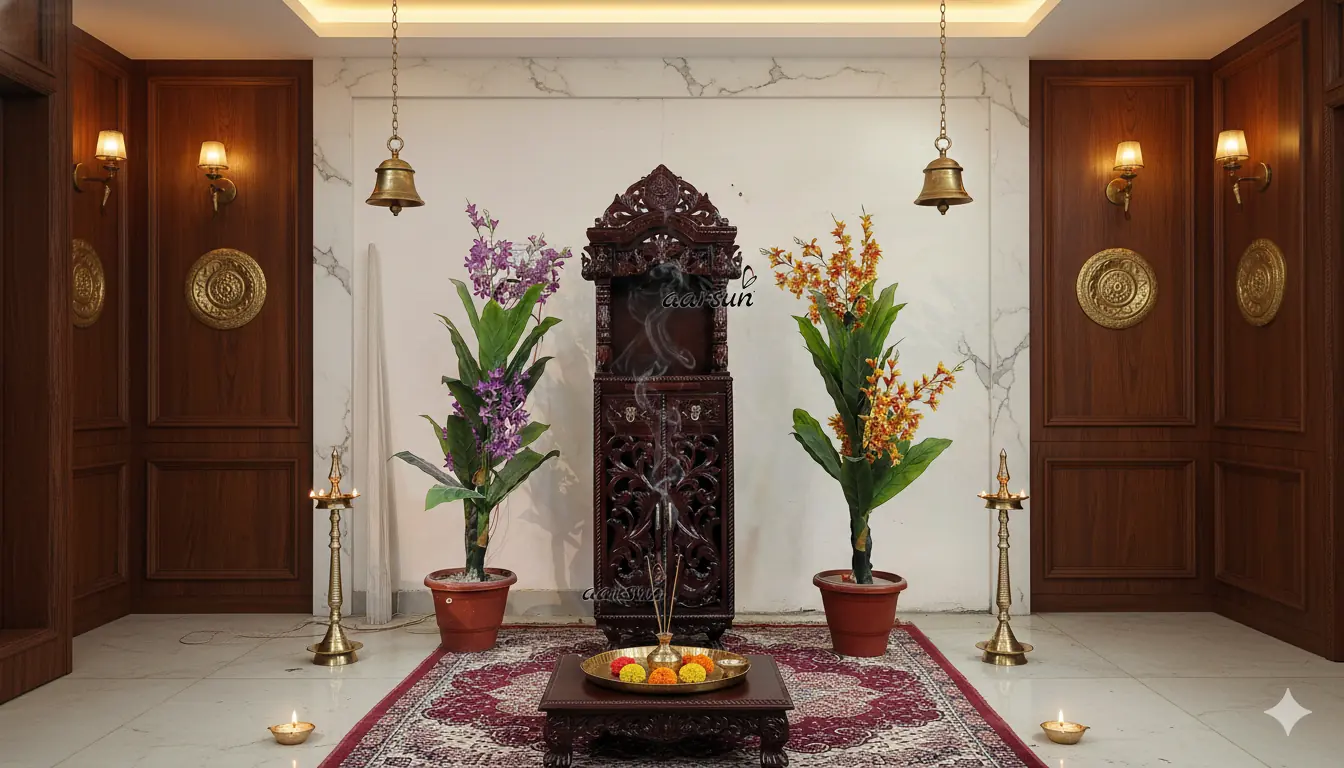 Handcrafted North Indian Puja Mandir