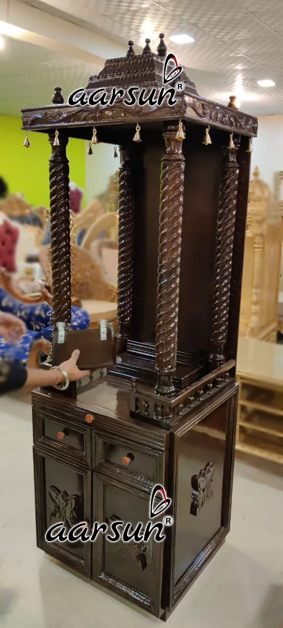 Handcrafted Pooja Temple Design MNDR-0072 View 2