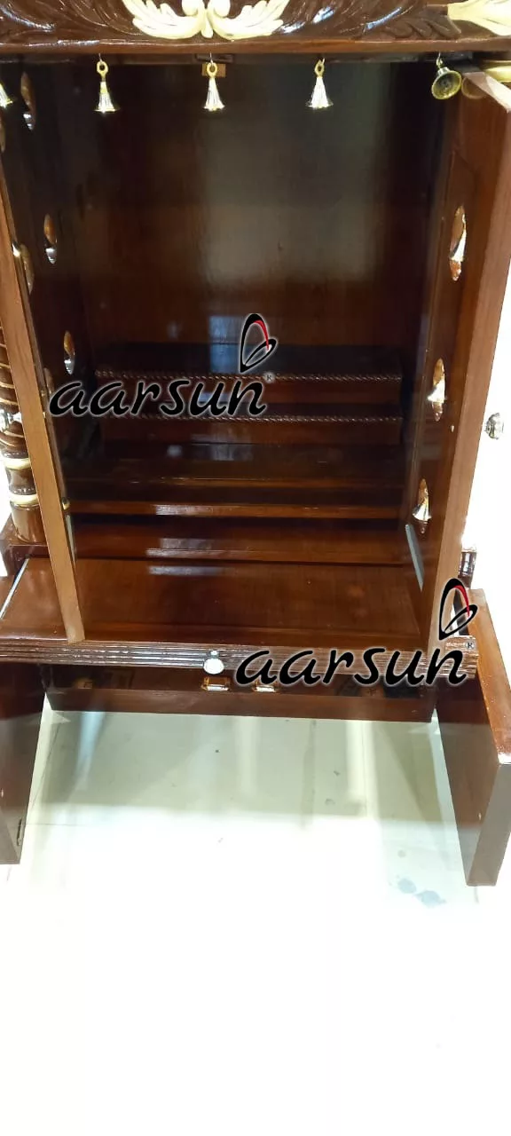 Hand Carved Bell Pooja Temple MNDR-0071 View 5