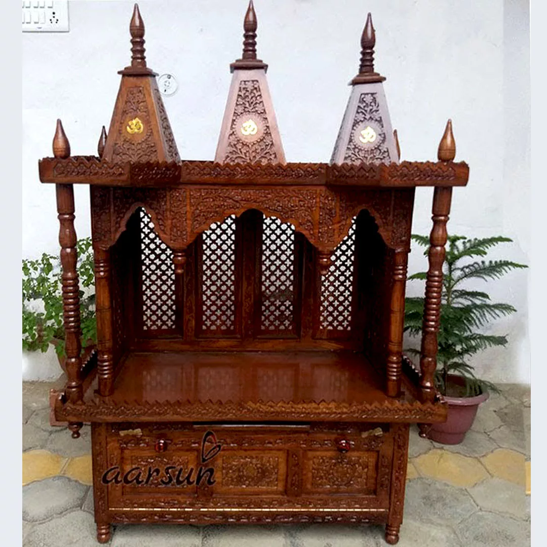 Handmade Pooja Mandir for Home YT-193 View 4