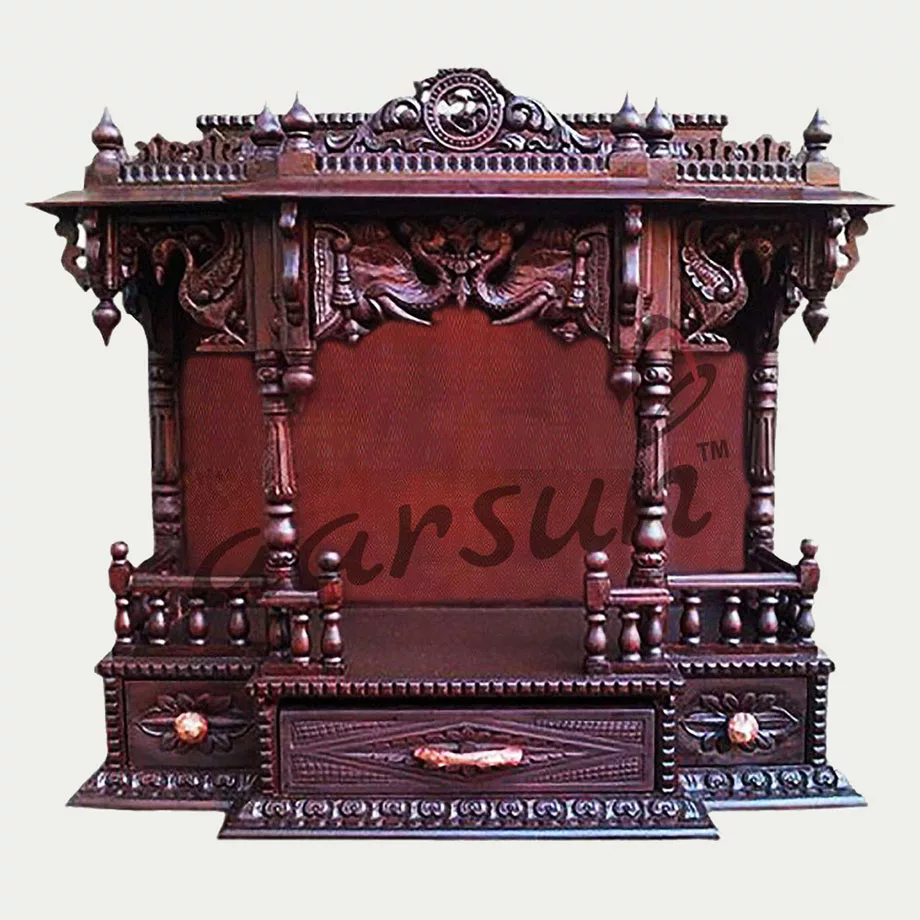 Handmade Teak Temple MNDR-0008 View 2