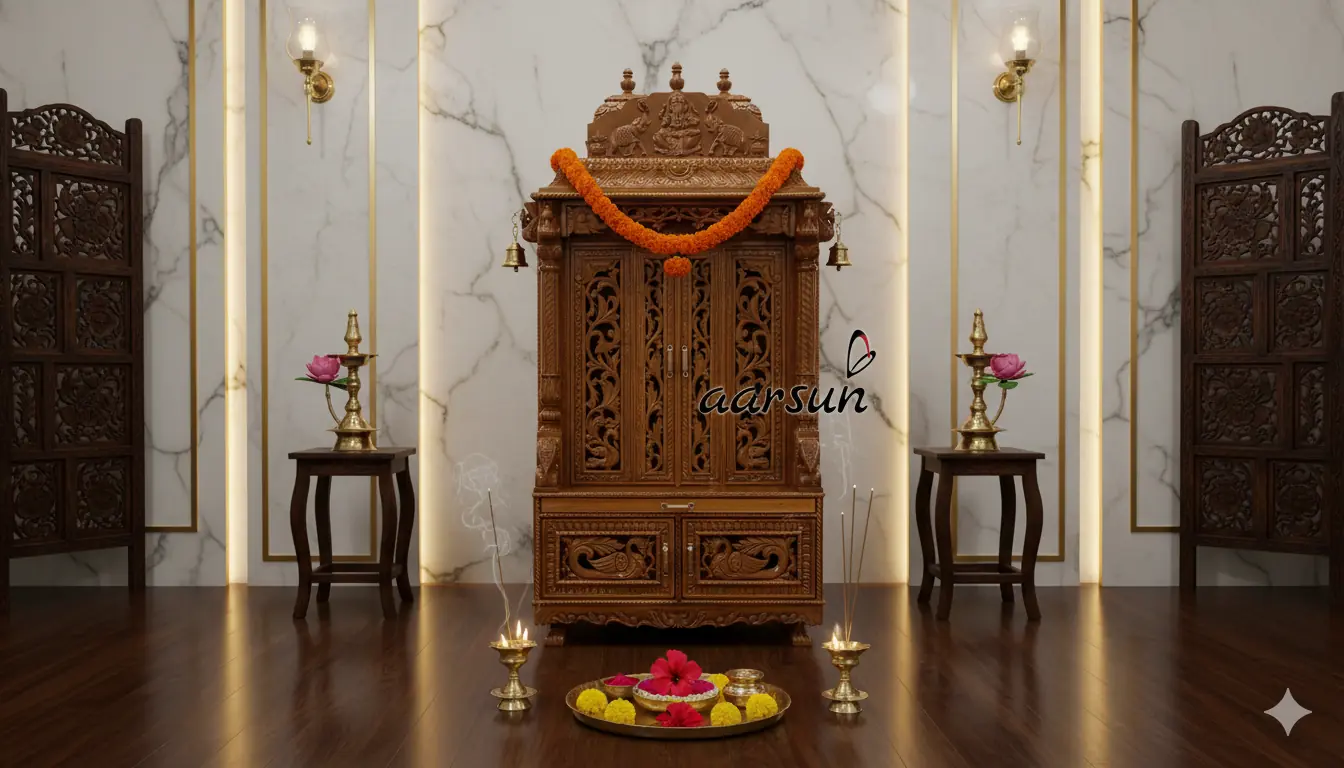 Hindu Temple Design - Home Temple, Wooden Temple