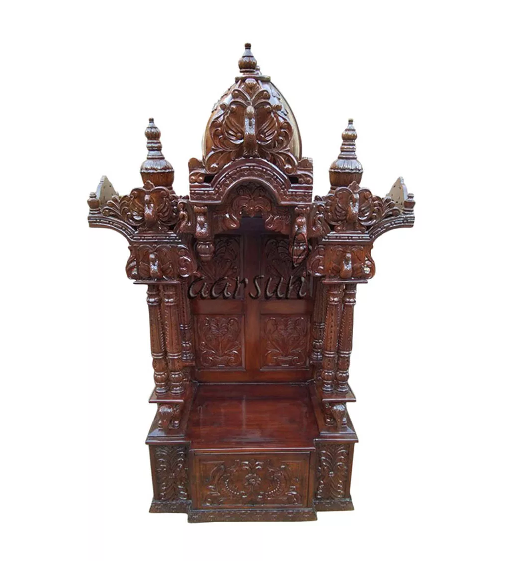 Home Temple in Teak Wood MNDR-0130 View 3