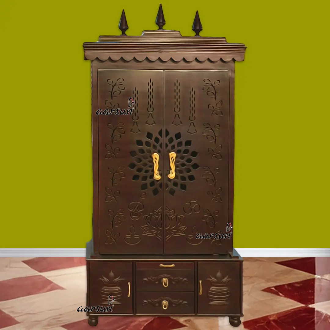 Home Temple with Pocket Door, Ghar ka Mandir with Video