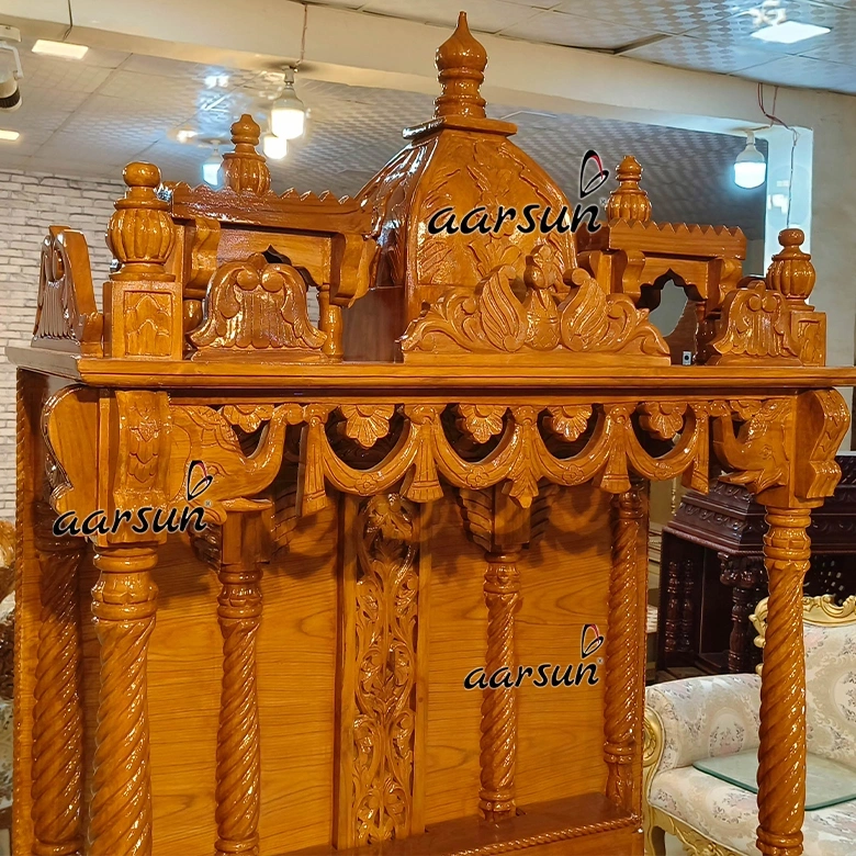Indian Handcrafted Puja Mandir For Home View 2