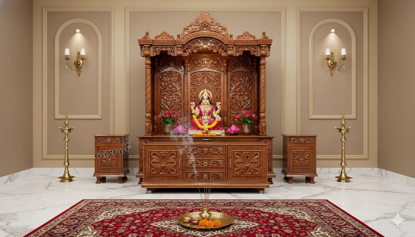 Pooja Mandap Top design for home - 666