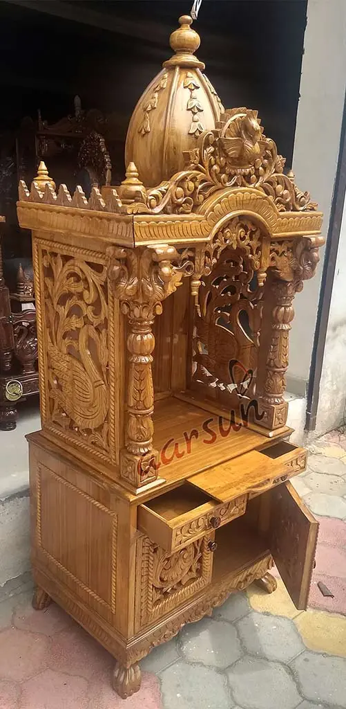 Large Wooden Temple Pooja Unit YT-103 View 4