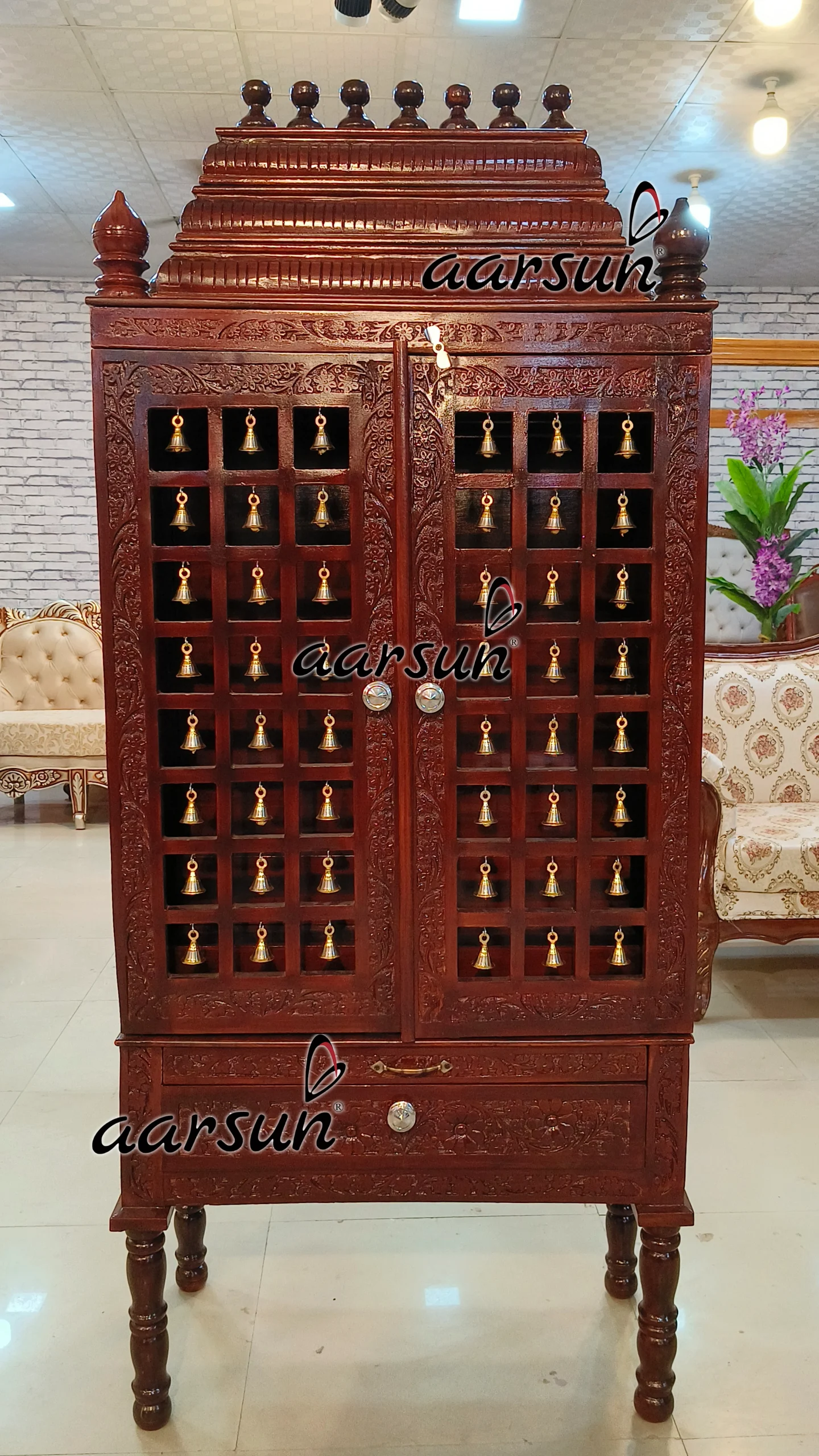 Latest Design Temple in Teak View 3