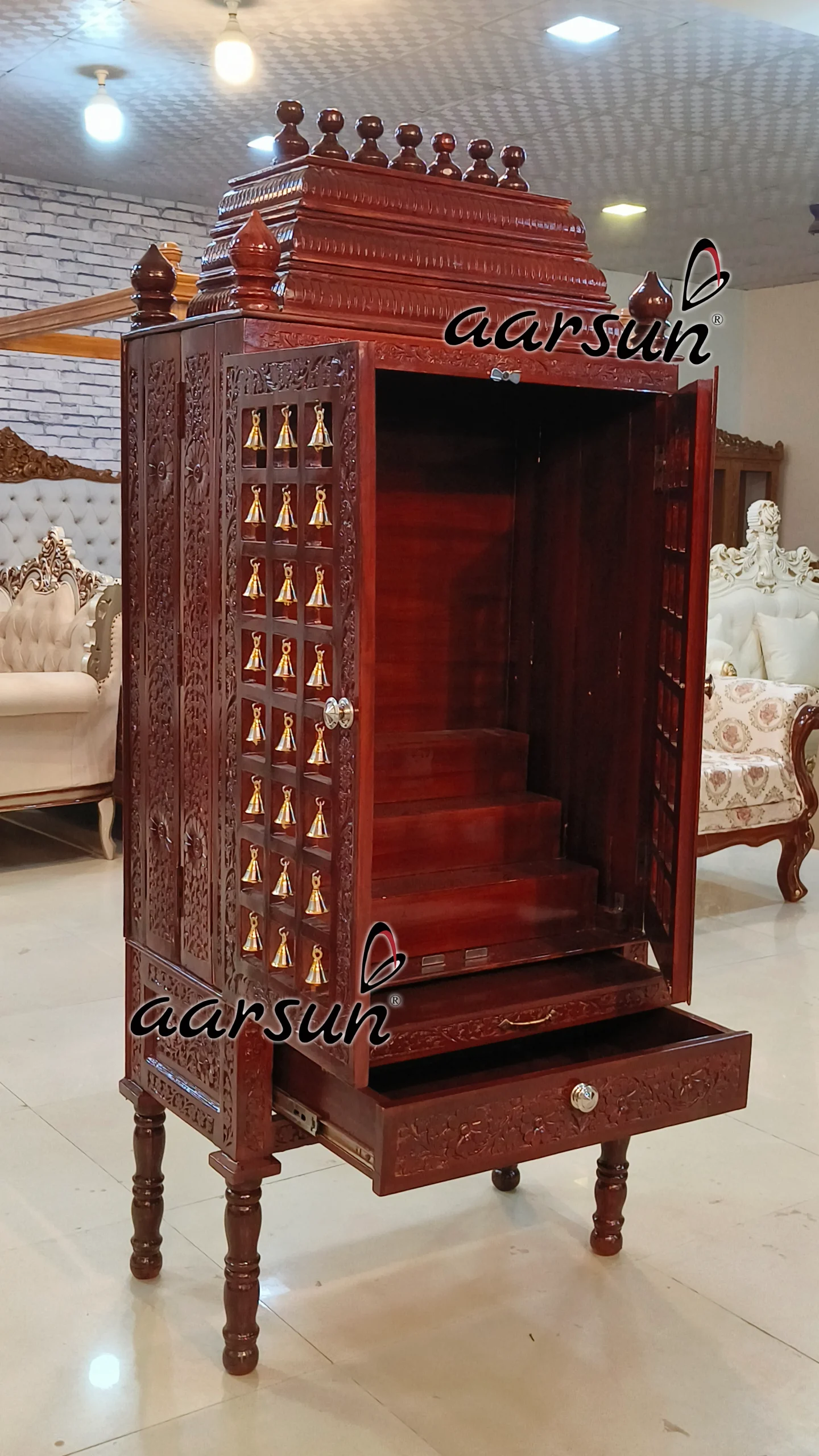 Latest Design Temple in Teak View 4