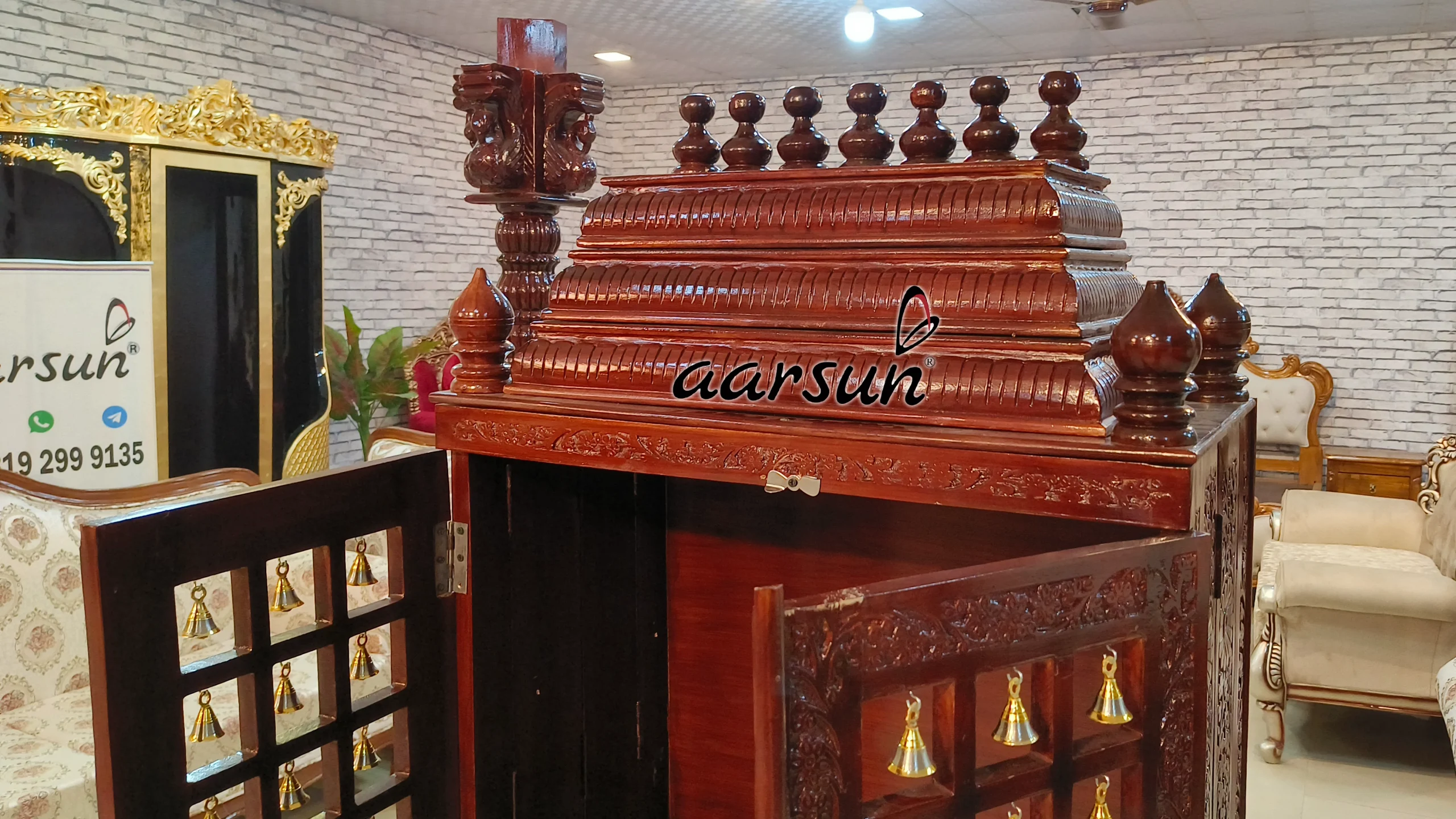 Latest Design Temple in Teak View 7