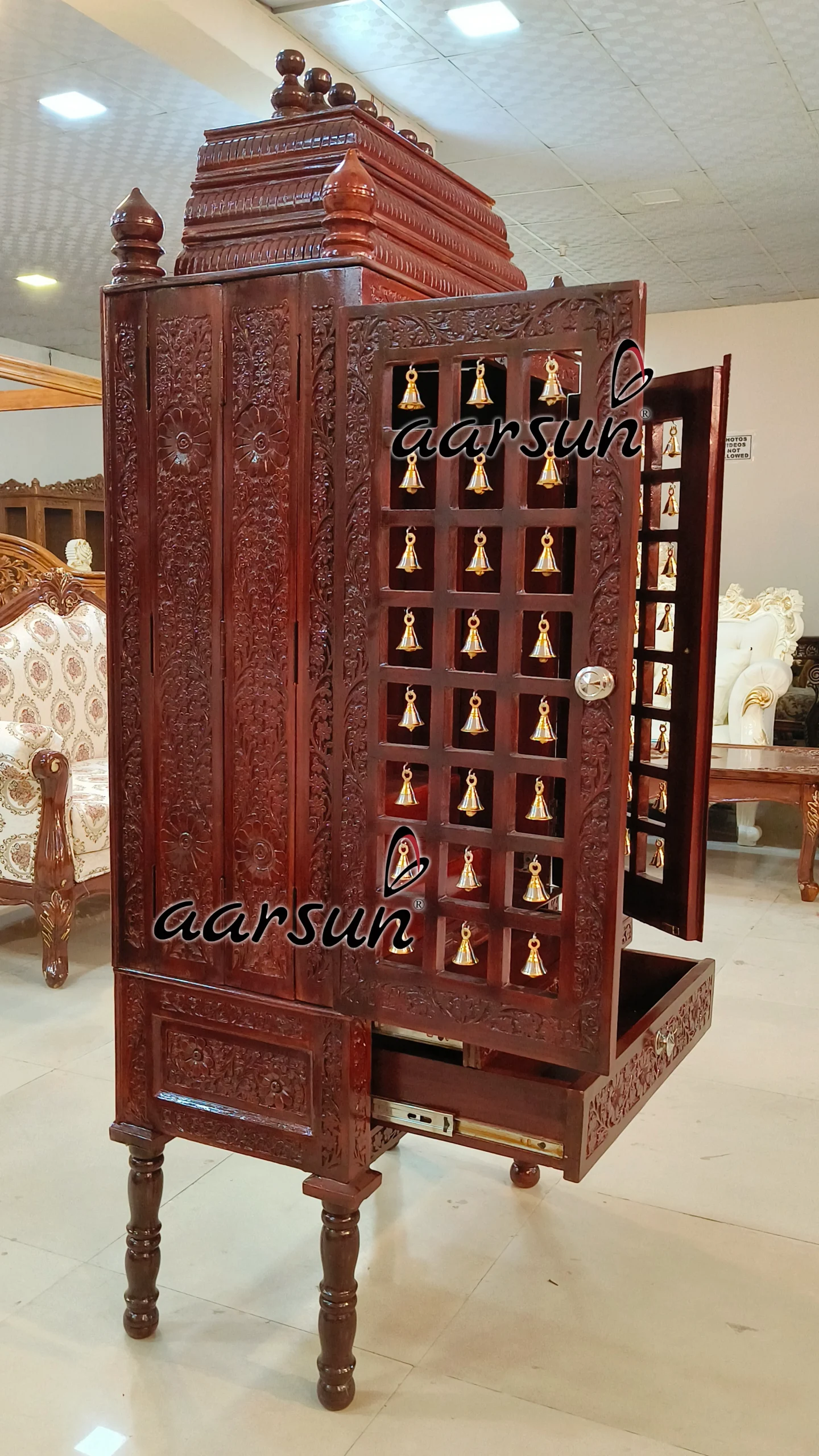 Latest Design Temple in Teak View 9