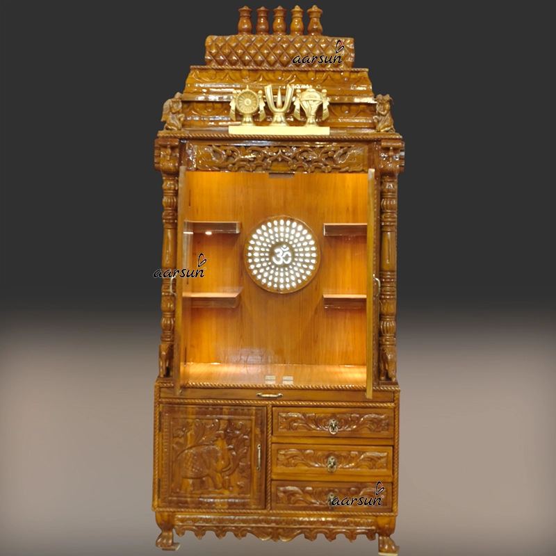 LED Modern Design Wooden Temple View 7