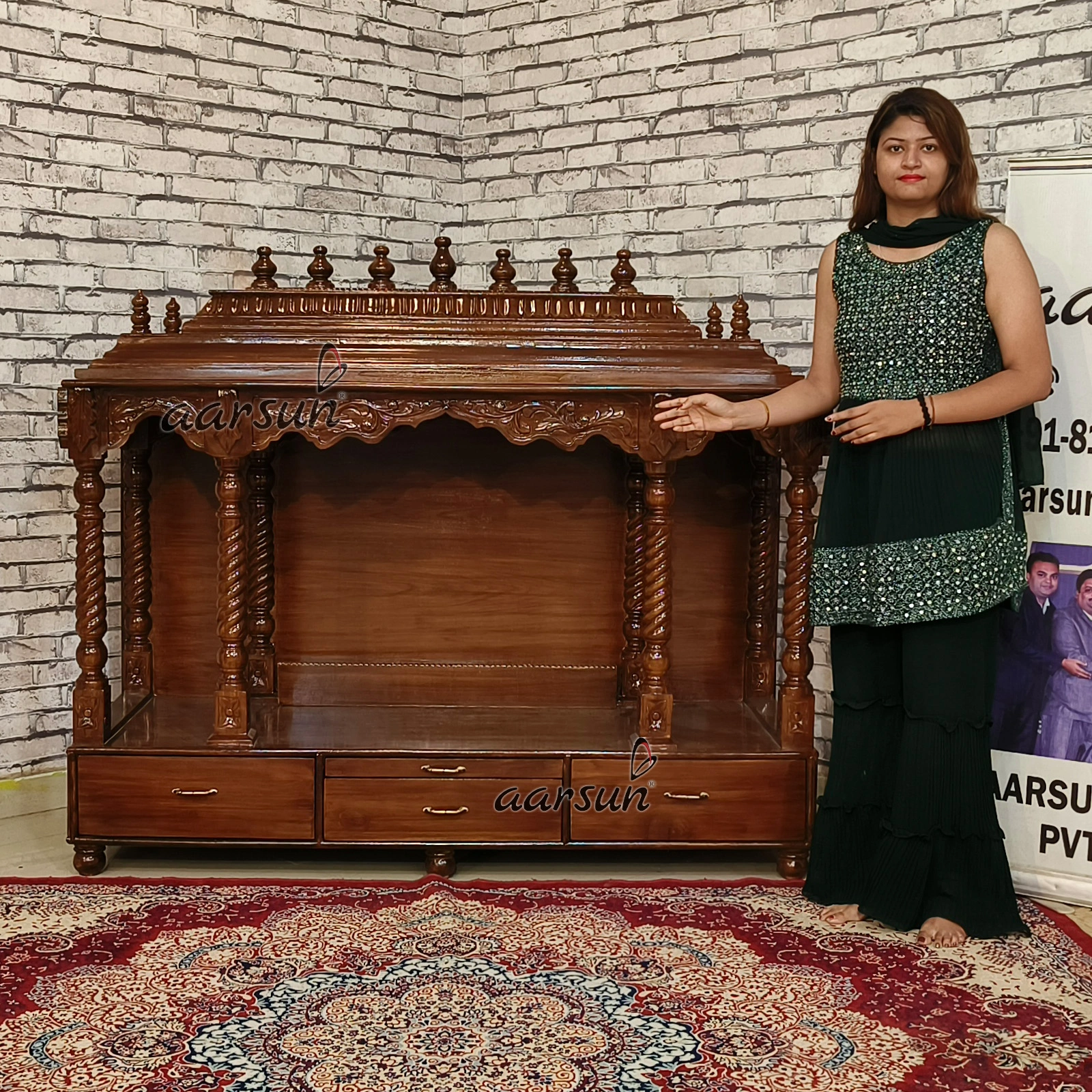 Most Popular Modern Puja Mandir View 7