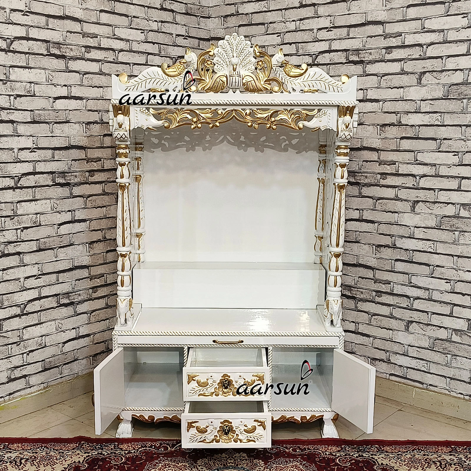 North Mandir Design With Animal Figures View 6