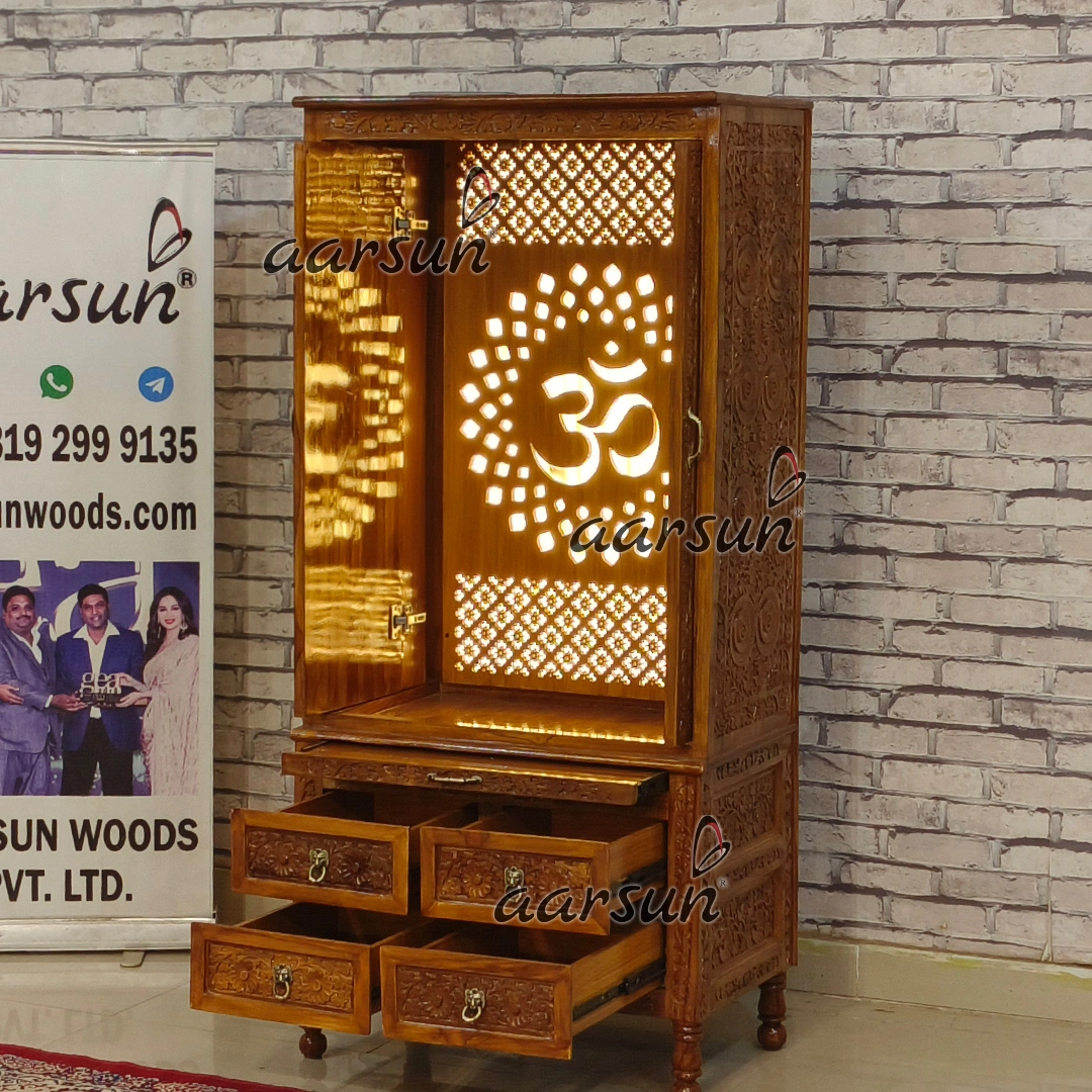 Pocket Doors - Ashtalakshmi Temple With LED Light View 2