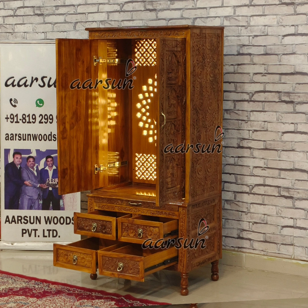 Pocket Doors - Ashtalakshmi Temple With LED Light View 3