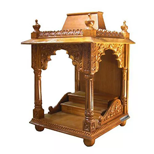 Pooja Temple in Teak Wood MNDR-0016 View 2