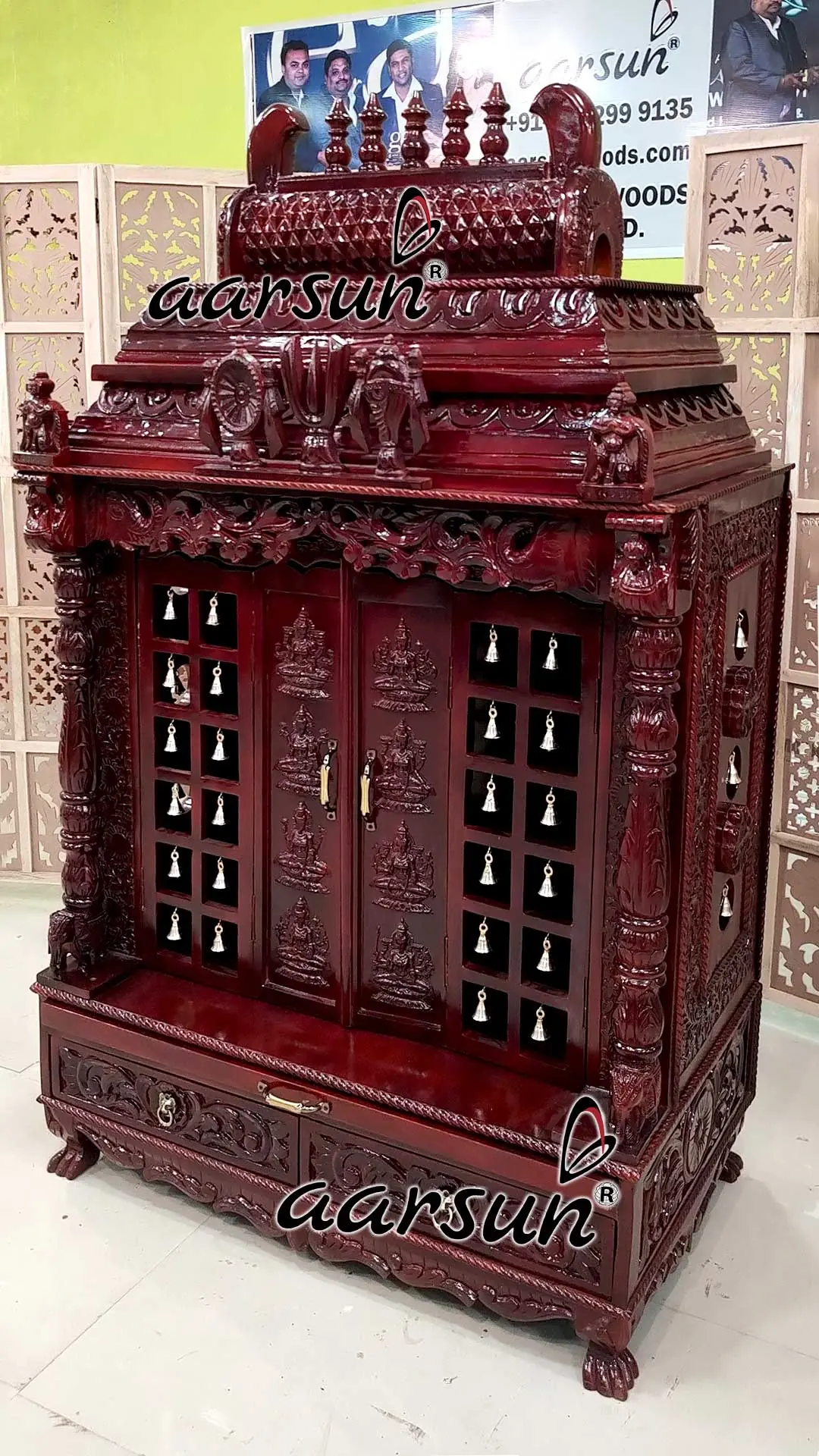 Premium Ashta lakshmi Shanku Chakra Mandir YT-644 View 2