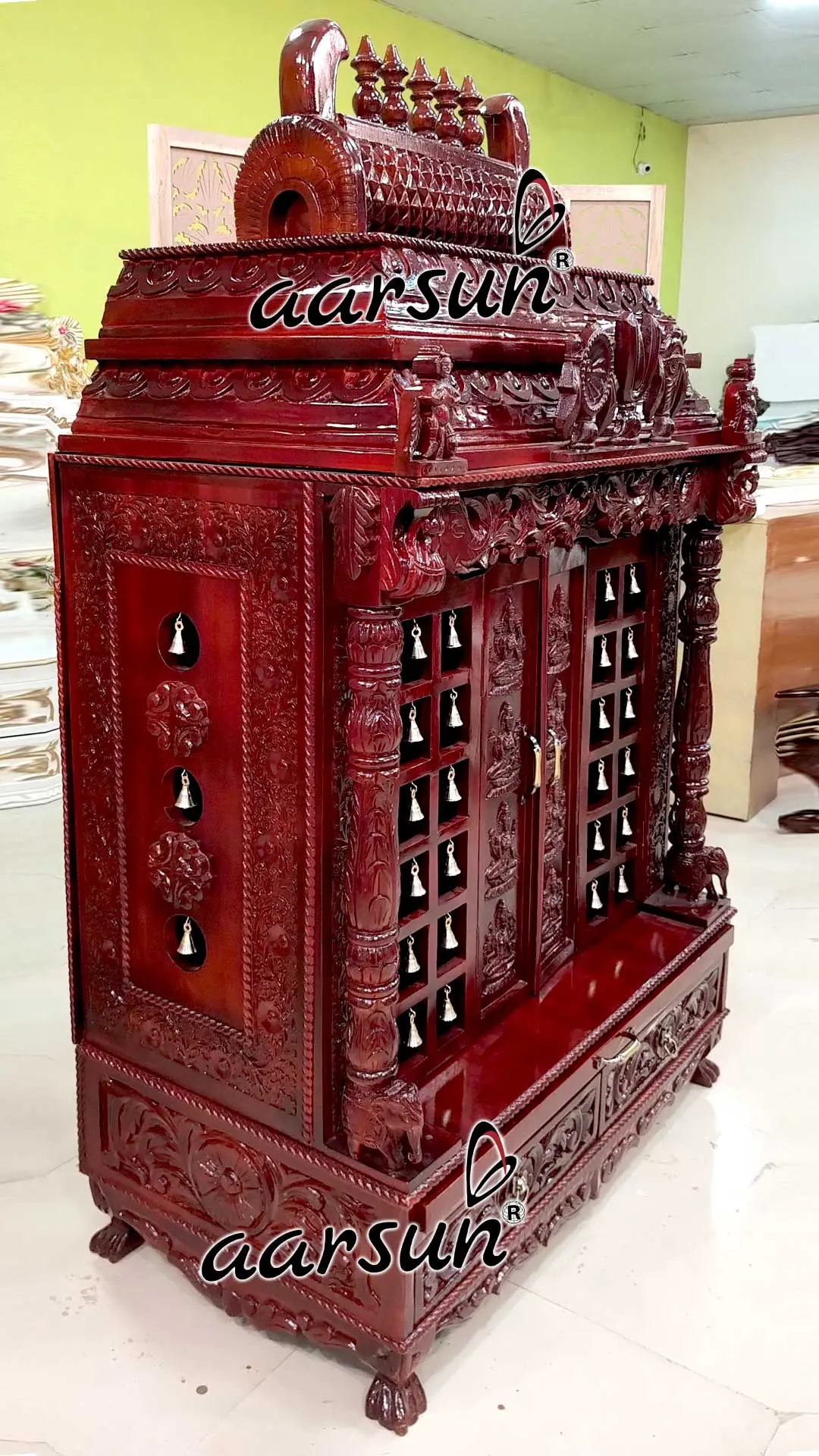 Premium Ashta lakshmi Shanku Chakra Mandir YT-644 View 3