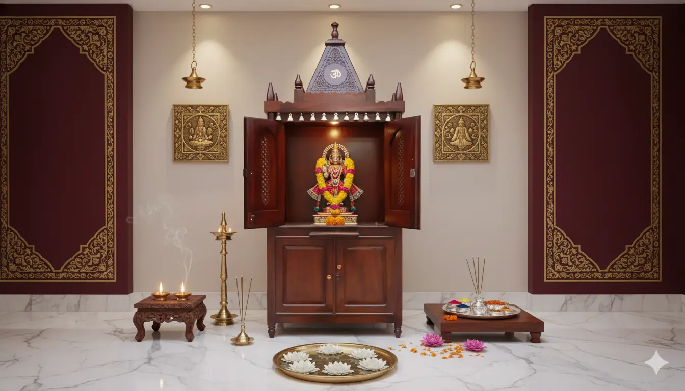 Sheesham Wood Mandir Prayer Unit MNDR-0058