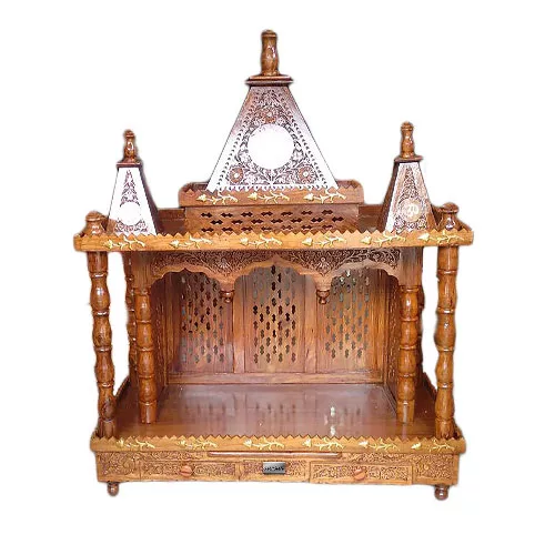 Sheesham Wooden Temple / Mandir MNDR-1530 View 3