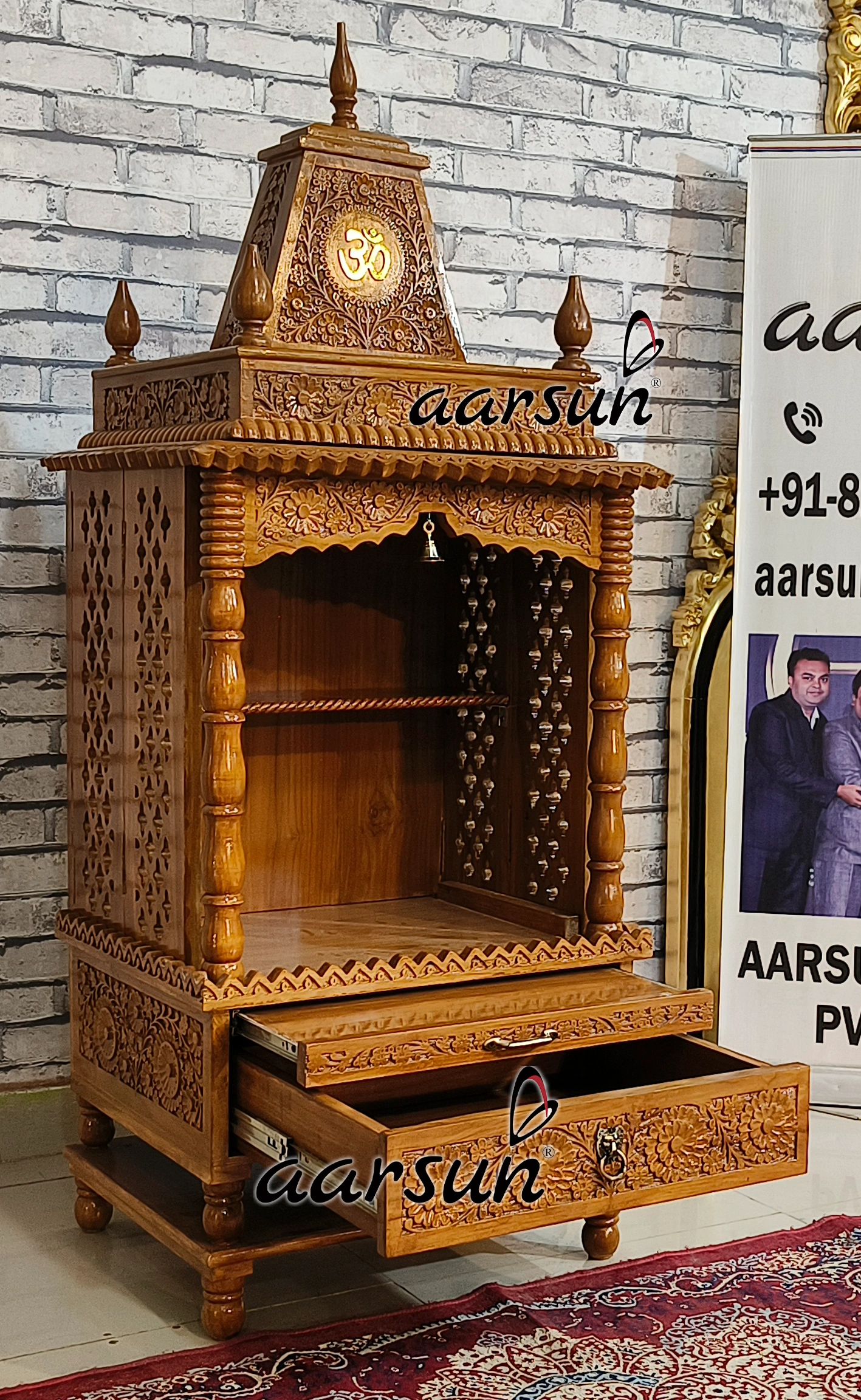 Small Hand Carved Temple View 5