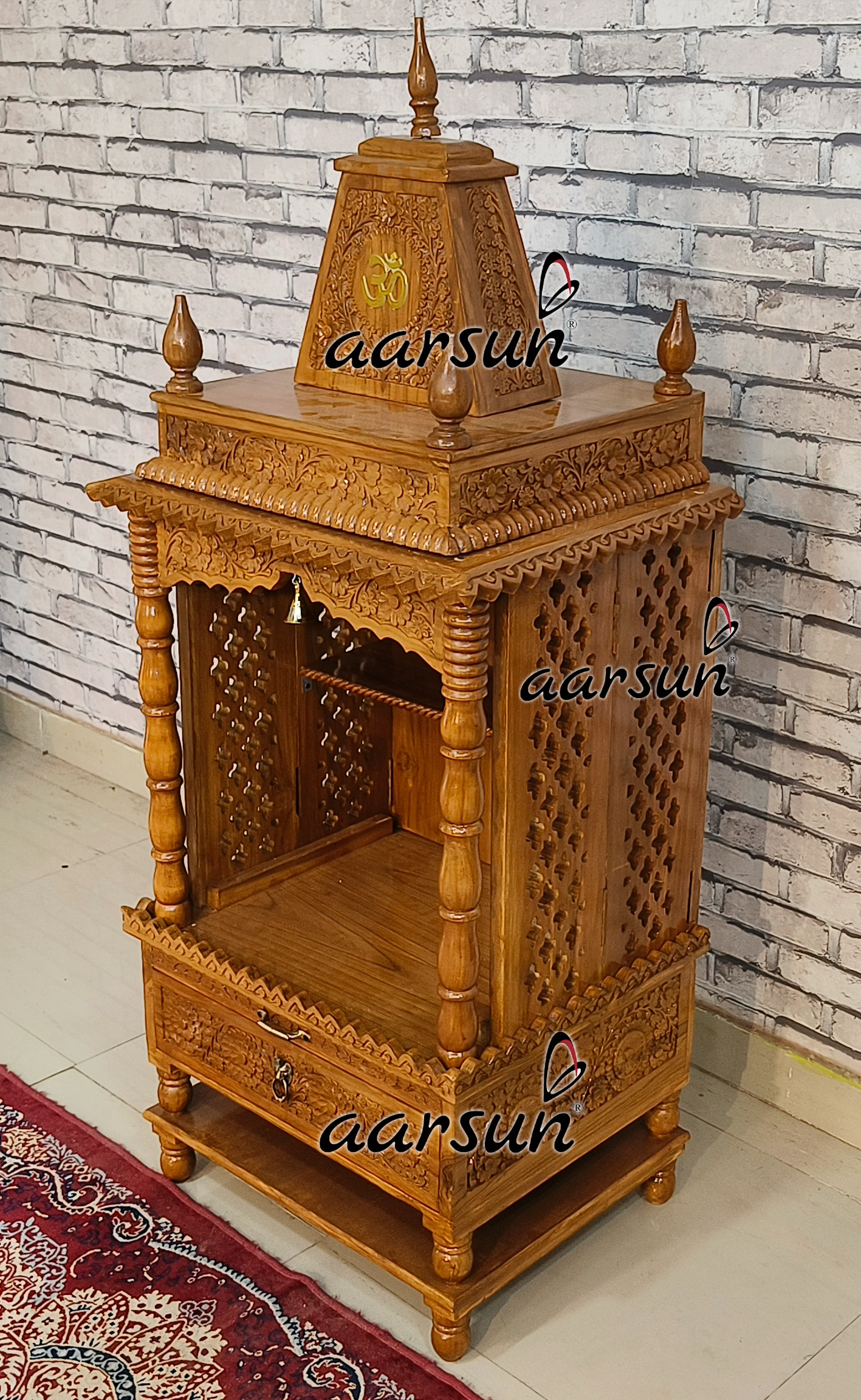 Small Hand Carved Temple View 7