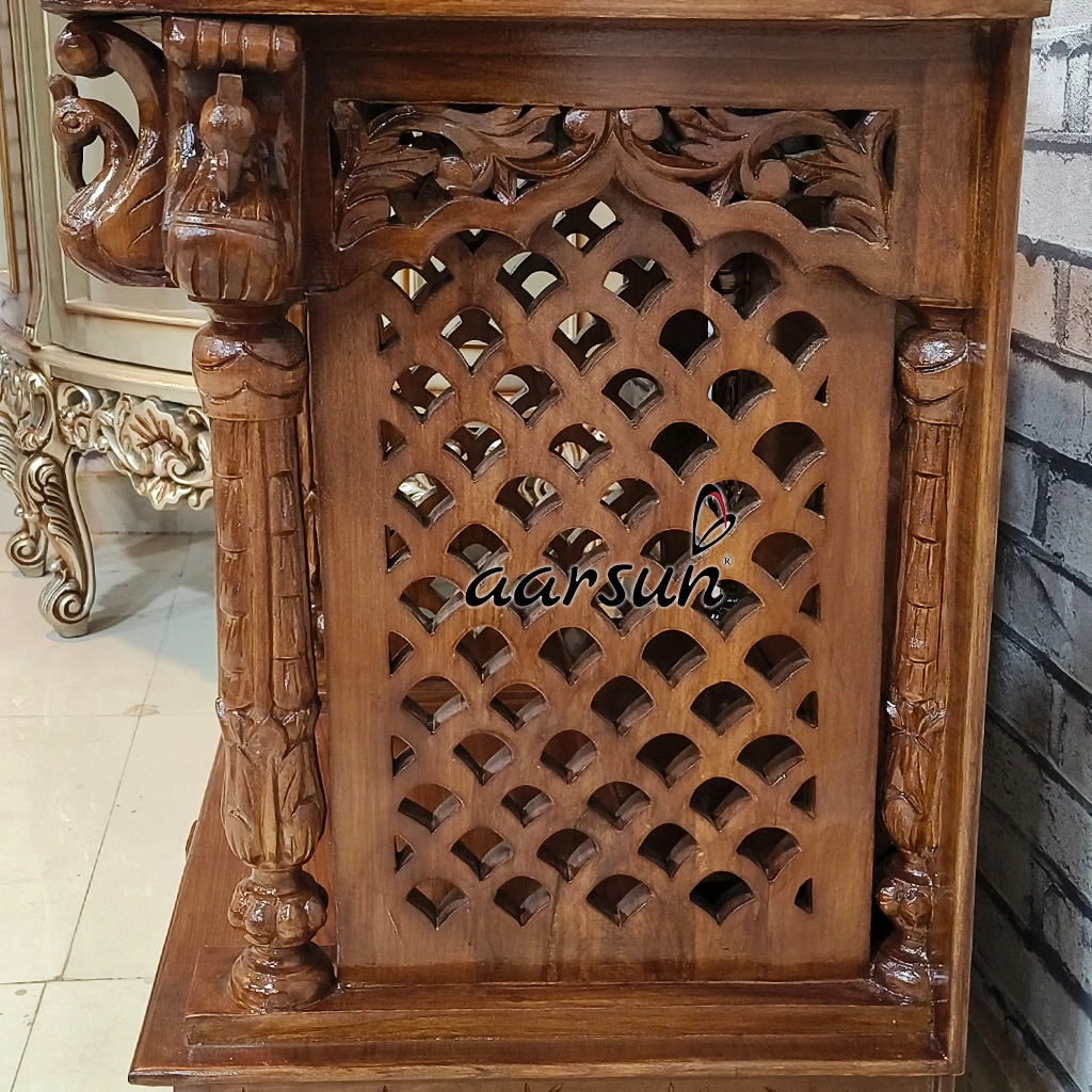 Small Handcrafted Pooja Mandir Design View 5