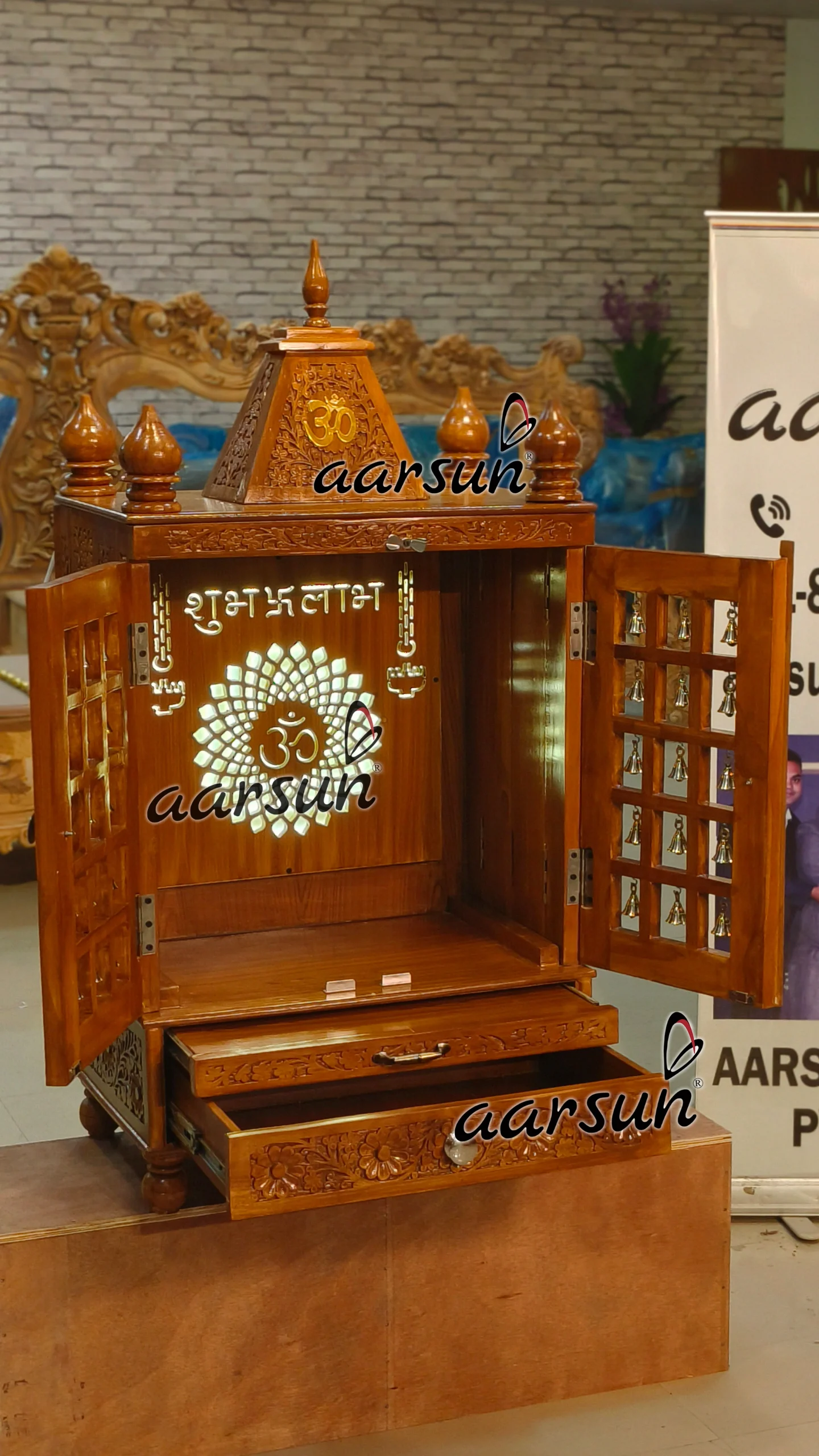 Small Temple With LED light View 3