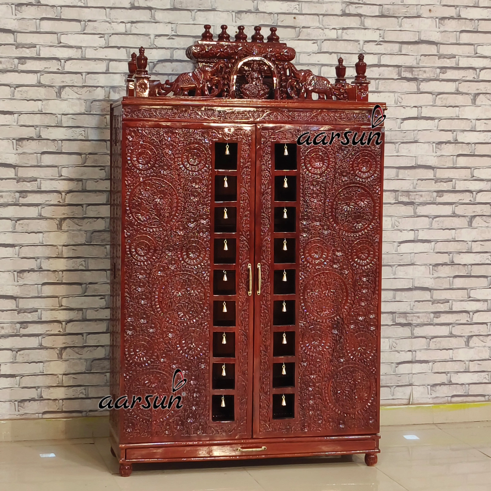 South Gopuram Style Design - Heavy Top with fine Carving View 2