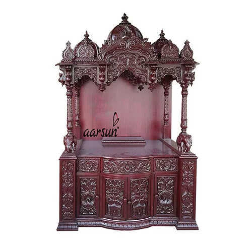 Teak Wood Home Mandir MNDR-0102 View 2