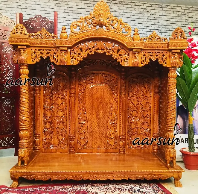 Top designer wooden temple for home YT816 View 4
