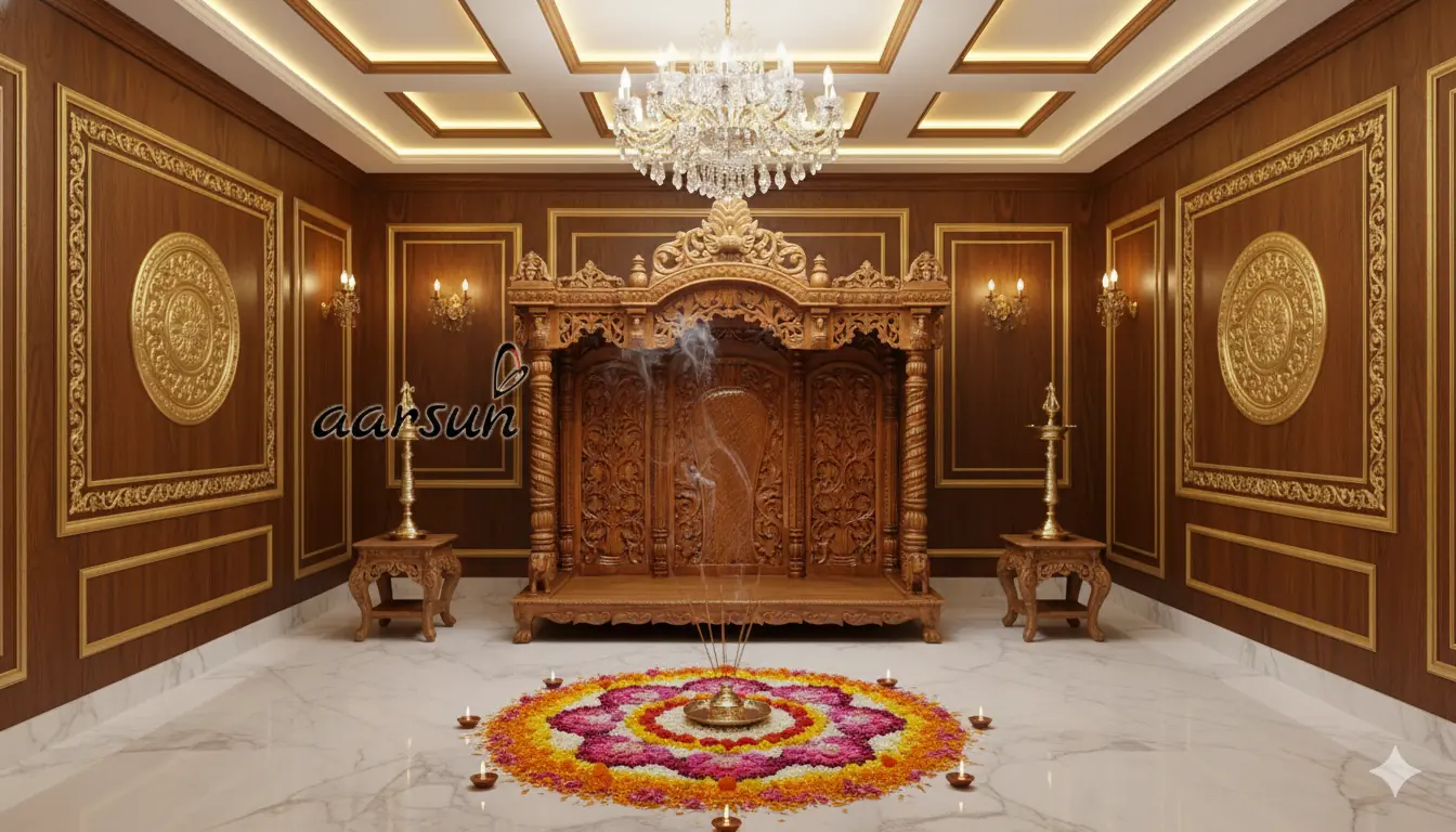 Top designer wooden temple for home YT816