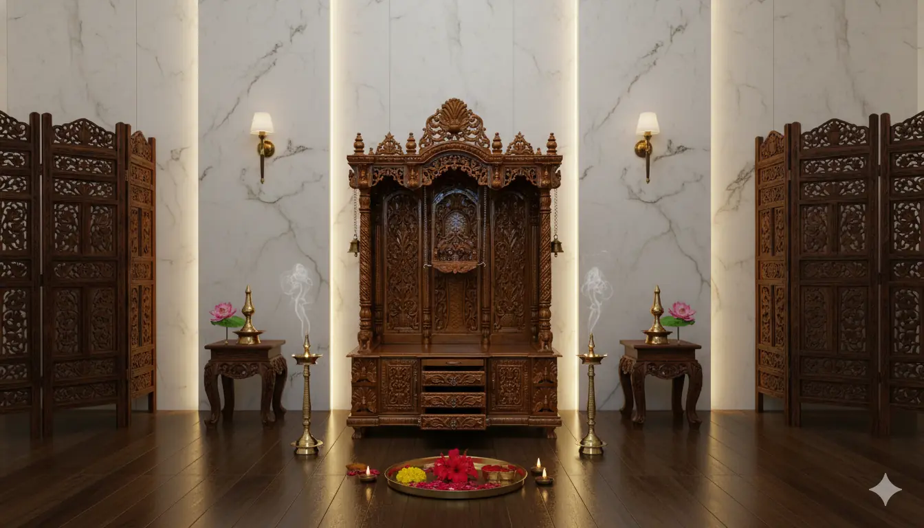 Wooden Ganesh ji Temple Design