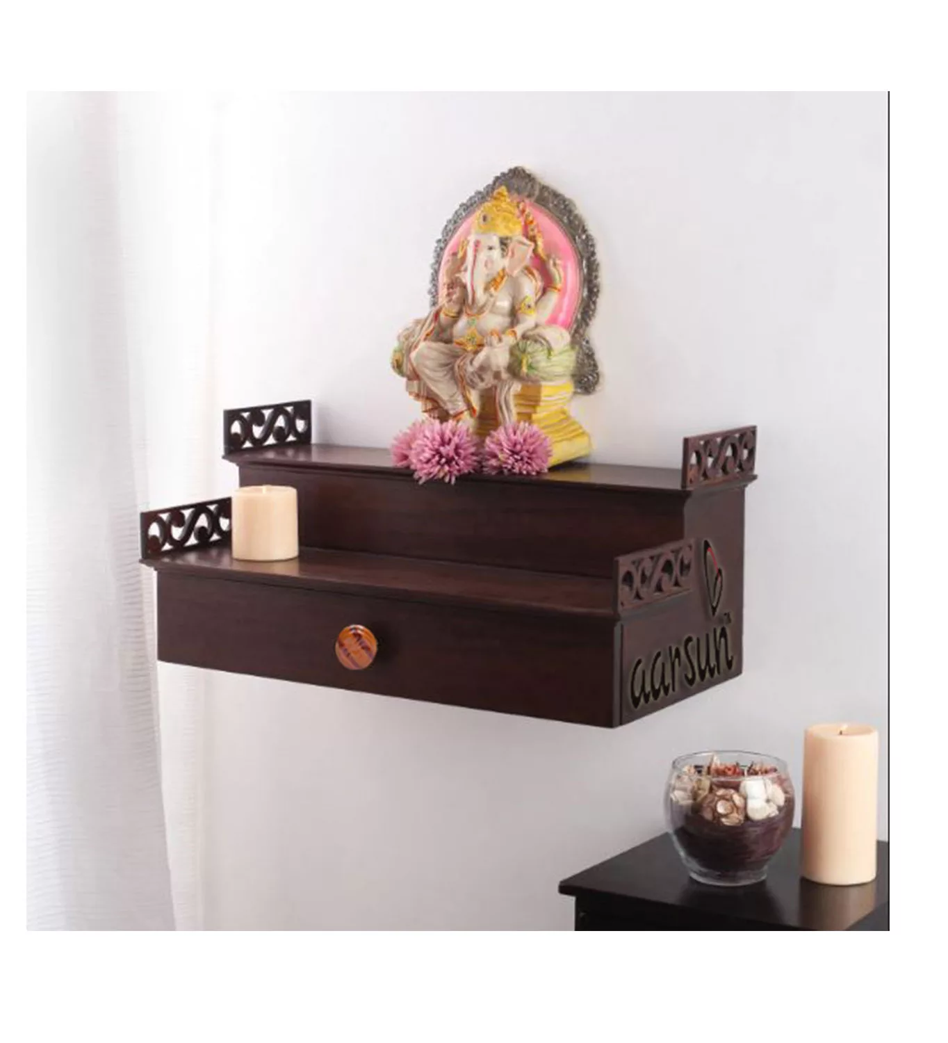 Wall Shelf Temple -Home and Office SHLF-0001 View 4
